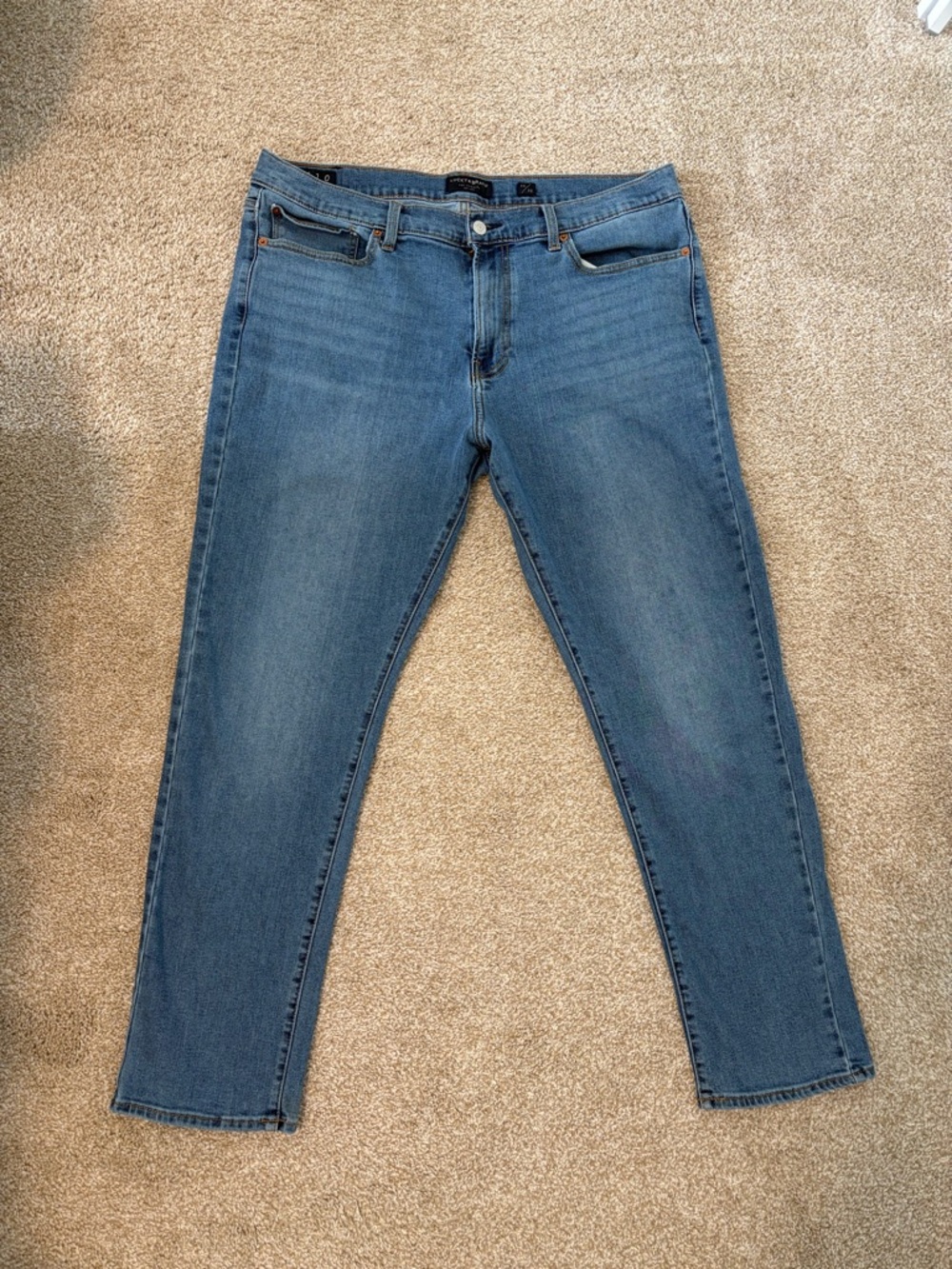 Lucky Brand Athletic Slim Men's Denim Stretch Straight Leg Jeans Size 38/30
